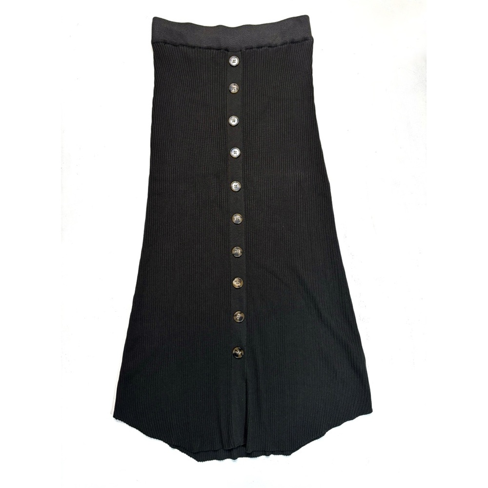 Dark Army Green Maxi Skirt.